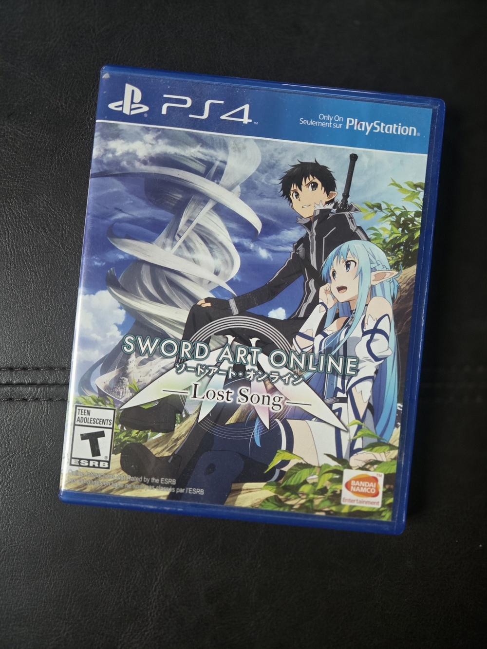 ⭐️Sony PS4 Sword Art Online: Lost Song – Blue Cover Artwork⭐️